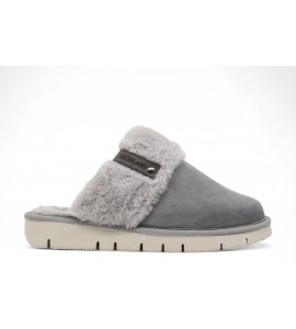 GRUNLAND Ciabatta con eco pelliccia | LOXI