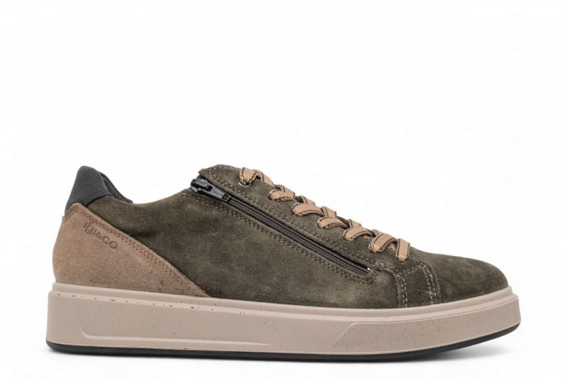 IGI E CO SNEAKER IN CAMOSCIO