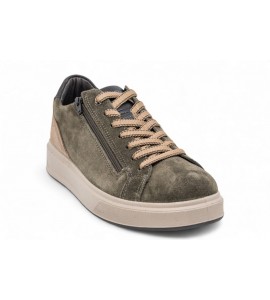IGI E CO SNEAKER IN CAMOSCIO