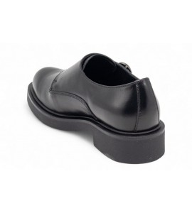 NERO GIARDINI derby donna in pelle