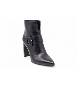 NERO GIARDINI tronchetto in pelle