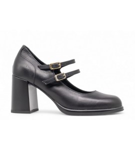 NERO GIARDINI maryjane con cinturini