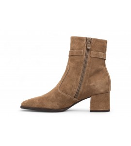 NERO GIARDINI tronchetto in pelle scamosciata