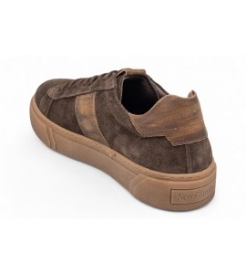 NeroGiardini Sneakers Uomo in Camoscio e Pelle