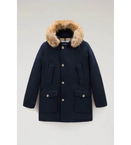 WOOLRICH Arctic Parka in Ramar Cloth con pelliccia removibile