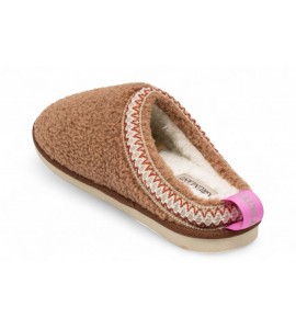 GRUNLAND Ciabatta etnica in teddy | KANT