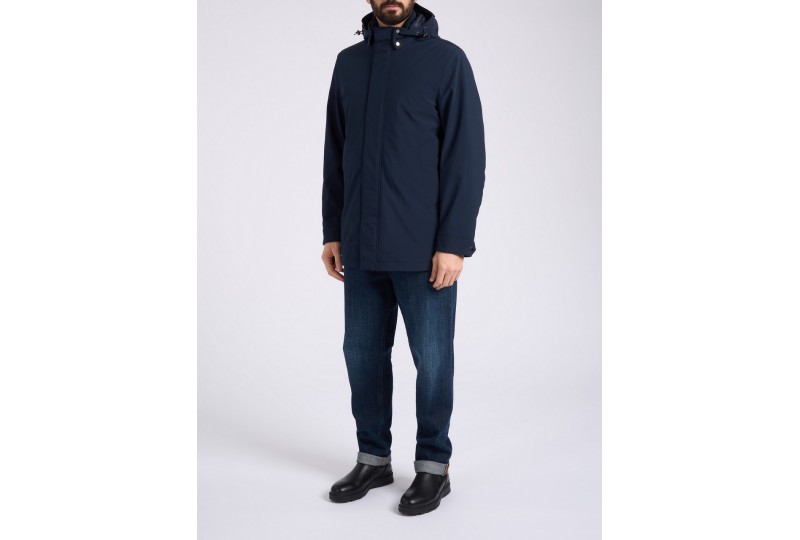 WOOLRICH Soft Shell Barrow Mac coat