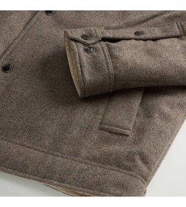 WOOLRICH Giacca a camicia Keating in misto lana italiana riciclata