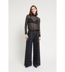 OTTODAME Pantalone palazzo CHECK