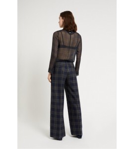 OTTODAME Pantalone palazzo CHECK