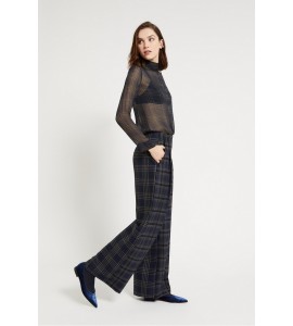 OTTODAME Pantalone palazzo CHECK