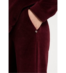 OTTODAME PANTALONE PALAZZO IN VELLUTO