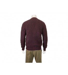 ROBERTO COLLINA Cardigan boxy punto militare