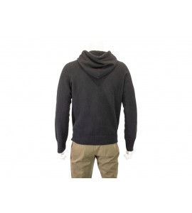 ROBERTO COLLINA FELPA CON CAPPUCCIO IN LANA