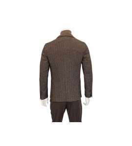 PAOLONI GIACCA TINTA marrone