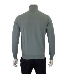 BELLWOOD maglia scollo a V rasato in lana merino extrafine fin.14