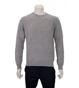 BELLWOOD Girocollo treccia in lana e cashmere
