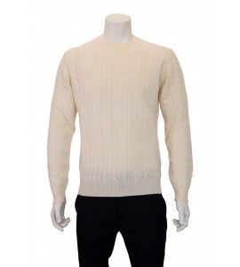 BELLWOOD Girocollo treccia in lana e cashmere