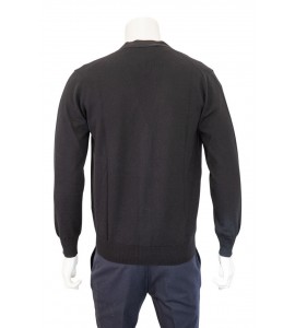 BELLWOOD cardigan scollo a V rasato in lana merino extrafine fin.14