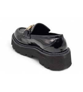 PATRIZIA PEPE mocassino IN PELLE ABRASIVATA