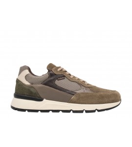 NERO GIARDINI Sneakers Uomo in Camoscio, Pelle e Tela