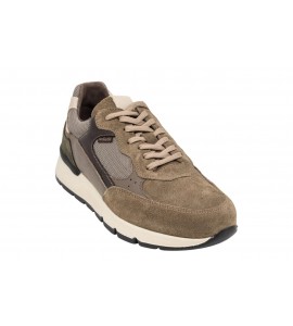 NERO GIARDINI Sneakers Uomo in Camoscio, Pelle e Tela