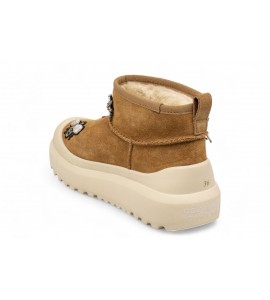 COLORS OF CALIFORNIA Stivale in pelle con patch