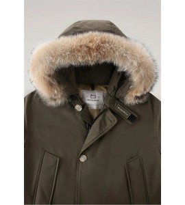 WOOLRICH Arctic Parka in Ramar Cloth con pelliccia removibile