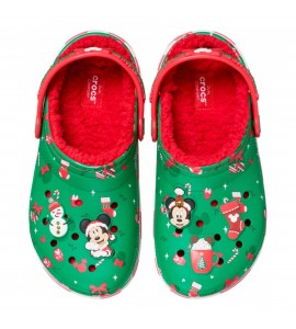 CROCS Mickey Xmas Lined Classic Clog K 210814-90H