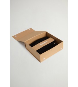 WOOLRICH Set regalo con berretto e sciarpa BLACK