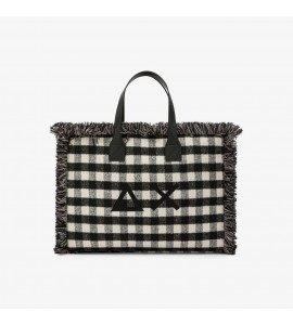 SUN68 Shopping bag midi Cali in teddy