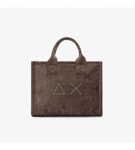 Shopping bag midi Cali in velluto