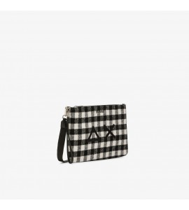 SUN68Pochette in lana check