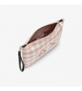 SUN68Pochette in lana check grigio medio