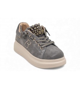 TOSCA BLU Sneaker slip-on Chic in suede con perle SF2501S008/C74