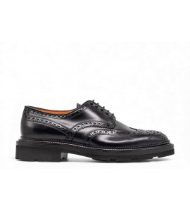SANTONI Stringata Derby brogue in pelle MCCO15761JL4GNTGN01
