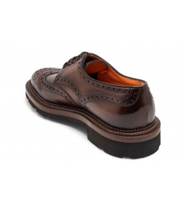 SANTONI Stringata Derby brogue in pelle MCCO15761JL4GNTGM48