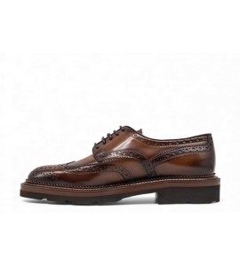 SANTONI Stringata Derby brogue in pelle MCCO15761JL4GNTGM48