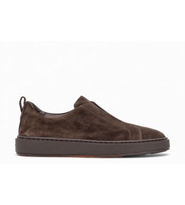 SANTONI Sneaker slip-on in suede MBCD219995SMOTSEYT50