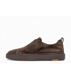 SANTONI Sneaker slip-on in suede MBCD219995SMOTSEYT50