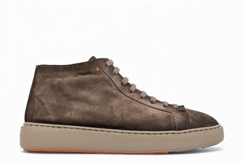 SANTONI sneaker in suede...