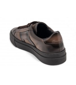 SANTONI  SNEAKERS DOUBLE BUCKLE MBGT22018SMORGONT50