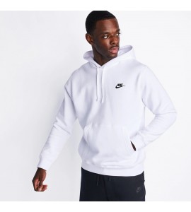 NIKE M NSW CLUB HOODIE PO BB WHITE BV2654-100