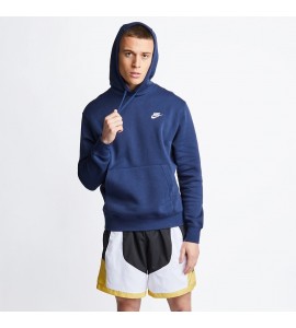 NIKE M NSW CLUB HOODIE PO BB BLU BV2654-410