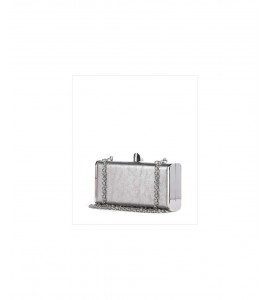 COCCINELLE POCHETTE RIGIDA LELIV steel