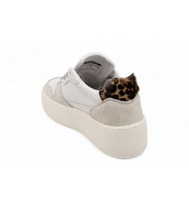 DATE COURT PLATFORM VINTAGE CALF WHITE-LEO