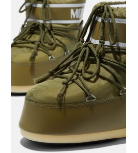 MOON BOOT STIVALE ICON LOW IN NYLON KHAKI 0D1409340/M006