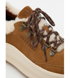 MOON BOOT SNEAKER MOON247 CITY IN SHEARLING COGNAC