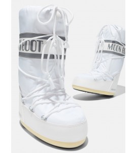 MOON BOOT STIVALE ICON BIANCO IN NYLON