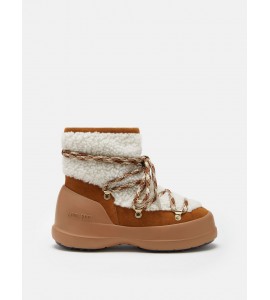 MOON BOOT STIVALE LUNA MARRONE IN SHEARLING